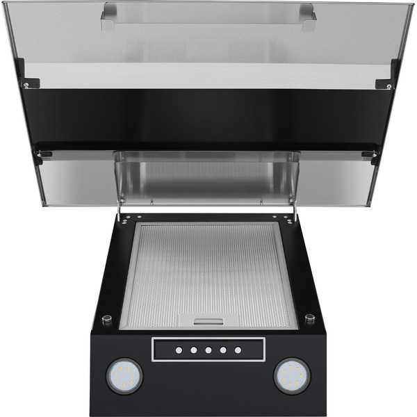 Кухонная вытяжка MAUNFELD Bridge 60 (нержавеющая сталь/черное стекло)