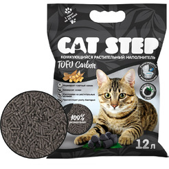 Наполнитель для туалета Cat Step Tofu Carbon 12 л