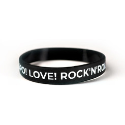 Браслет 5 ЭЛЕМЕНТ ДОБРО! LOVE! ROCK-N-ROLL! (черный)