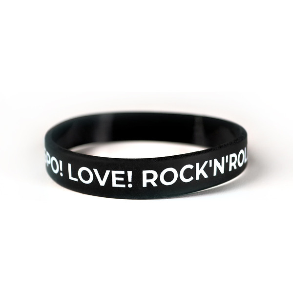 Браслет 5 ЭЛЕМЕНТ ДОБРО! LOVE! ROCK-N-ROLL! (черный)