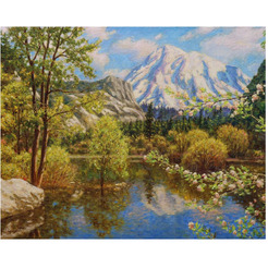 Картина по номерам ОСТРОВ СОКРОВИЩ «Дыхание весны» 662888