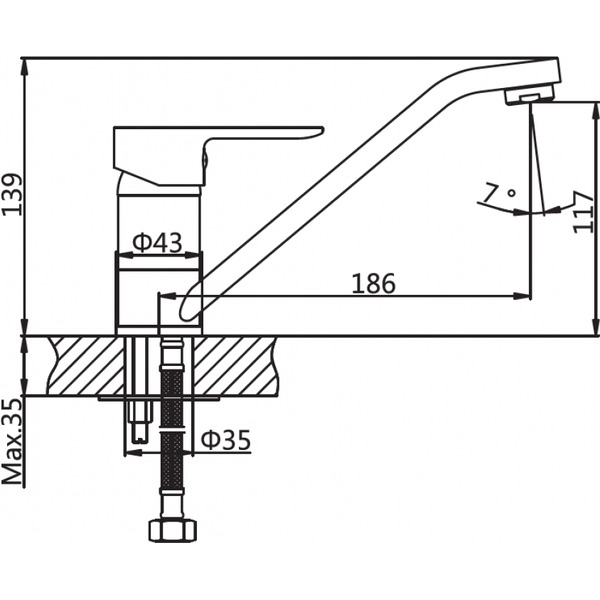 Смеситель для кухни AV Engineering AVLOR4-C359-626