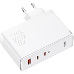 Сетевое зарядное устройство Baseus GaN5 Pro Fast Charger 2C+U 140W CCGP100202 White