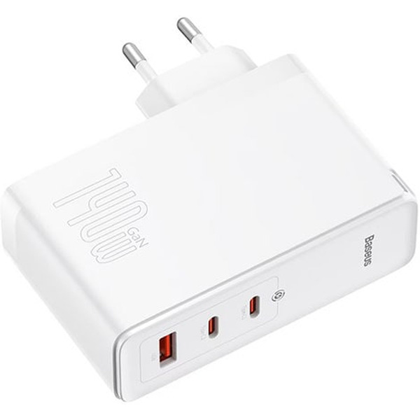 Сетевое зарядное устройство Baseus GaN5 Pro Fast Charger 2C+U 140W CCGP100202 White