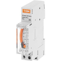 Аналоговое суточное реле TDM Electric SQ1503-0021 (1 модуль)