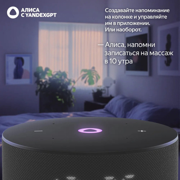 Умная колонка Яндекс Станция Мини 3 (YNDX-00027BLK) черный