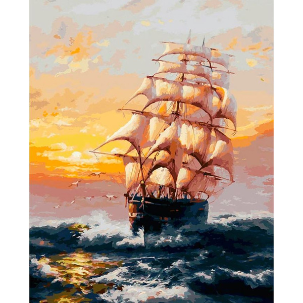 Картина по номерам Белоснежка Под парусами 010-AB