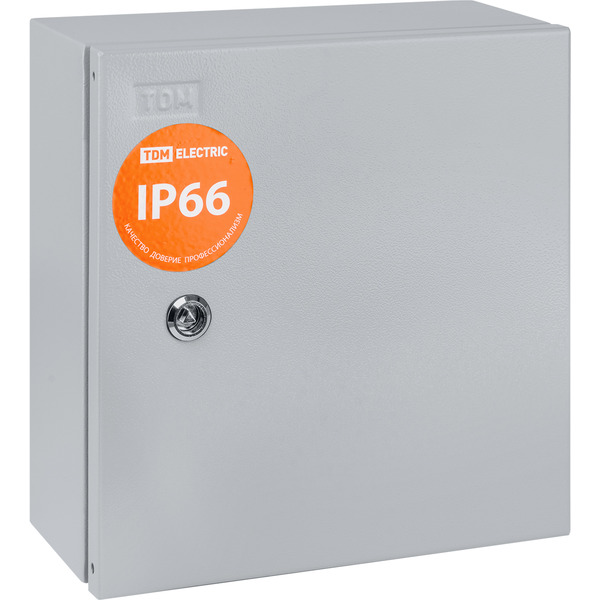 Корпус металлический TDM ЩУ-1ф/1-1-6 IP66 (2 двери) (310х300х150) SQ0905-0094