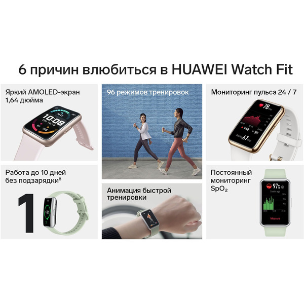 Смарт-часы Huawei Watch FIT TIA-B09 (графитовый черный)