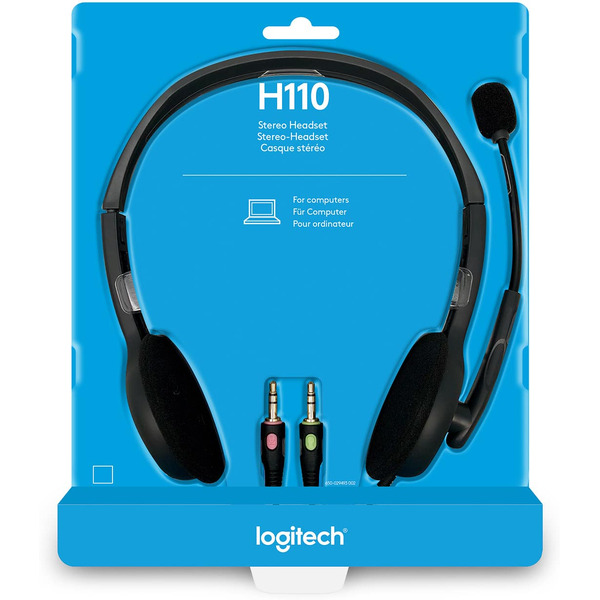 Гарнитура LOGITECH Stereo Headset H110 (L981-000271)