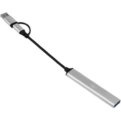 Разветвитель USB-C + USB-A Digma DHUB-4USB-AC-2.0