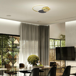 Потолочный светильник ESCADA 10247/3LED (золото/кофейный)