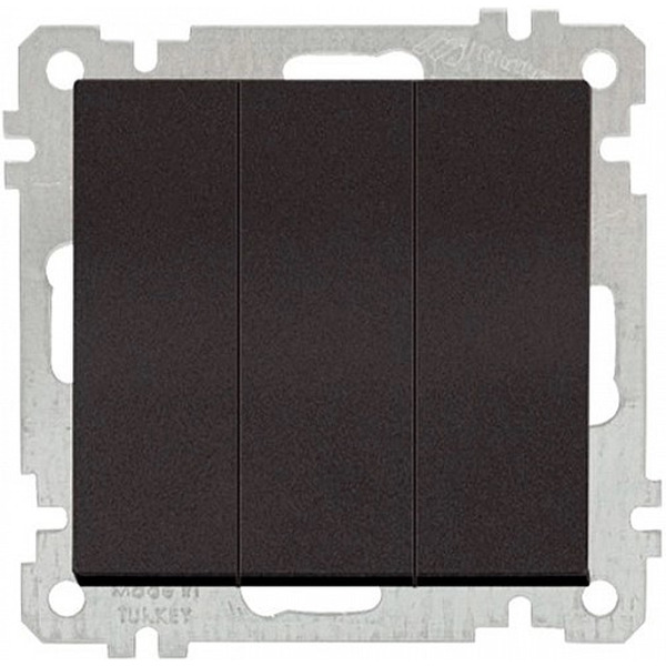 Выключатель Mutlusan 2100-409-0184 черный мат (21 серия)