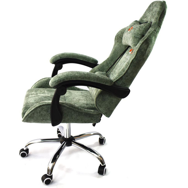 Вибромассажное кресло Calviano ASTI ULTIMATO green fabric