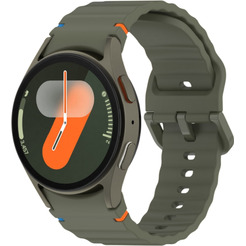 Ремешок Bingo Wave Stitching для SAMSUNG Galaxy Watch 4/5/6/7/FE (оливковый)