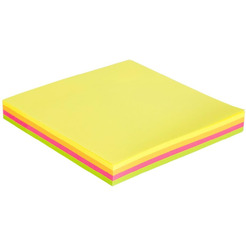 Блок самоклеящийся DELI A02602 (4*25 л.,неон)