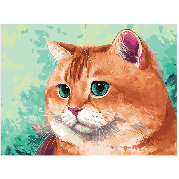 Картина стразами (алмазная мозаика) ОСТРОВ СОКРОВИЩ «Кот» 663873