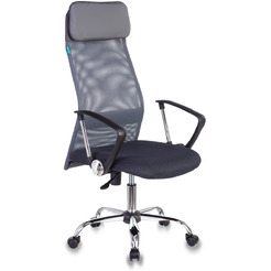 Кресло Бюрократ KB-6N (темно-серый TW-04 TW-12/хром)