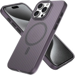 Задняя накладка CASE Translucent Strip Apple iPhone 15 Pro Max (черный)