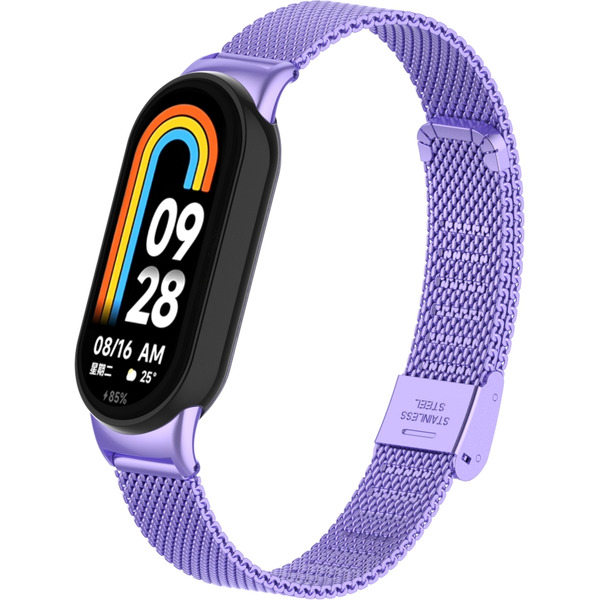 Ремешок Bingo Stainless Grid для XIAOMI Mi Band 8 (сиреневый)