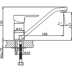 Смеситель для кухни AV Engineering AVLOR4-C359-626