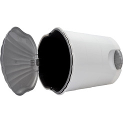 Ведро для мусора с педалью VIOLET 151101 (бело-серый)