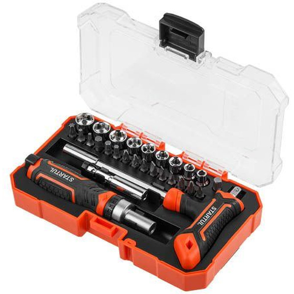 Набор отвертка с битами и головками Startul Profi ST3095-28 (28 предметов)