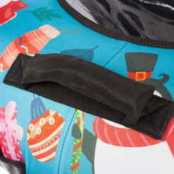 Тюбинг-ватрушка Snowstorm BZ-90 Cristmass / W112873 (90см, бирюзовый/черный)