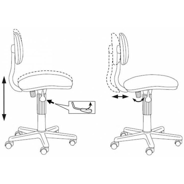 Компьютерное кресло Бюрократ CH-201NX-FlipFlop_P (розовый)