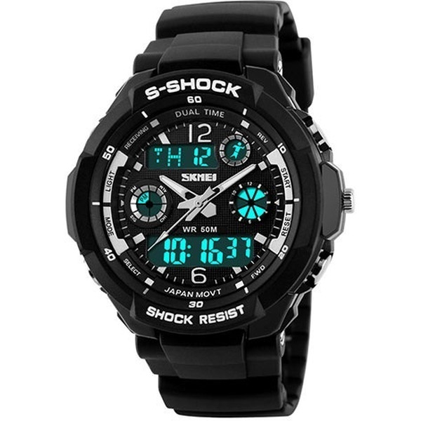 Наручные часы Skmei S-Shock 0931-2 (черный/белый)