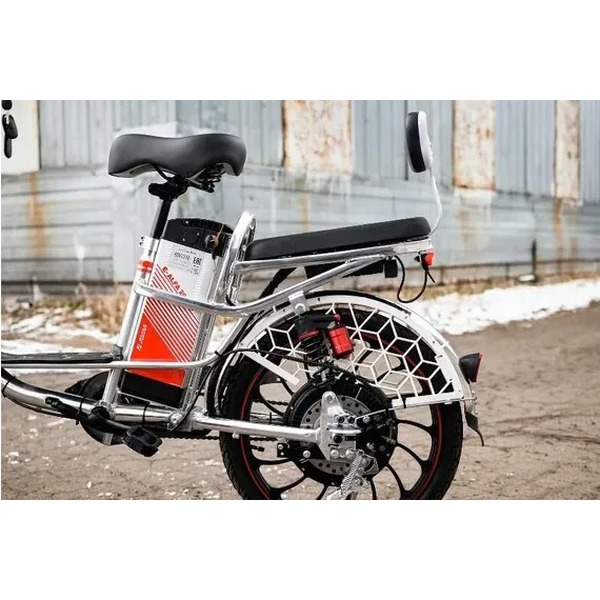 Электровелосипед AVM E-ALFA 20 Pro (серебристый)