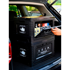 Многофункциональный складной органайзер со столиком Happy Home HH-012 (чёрный) 60л.