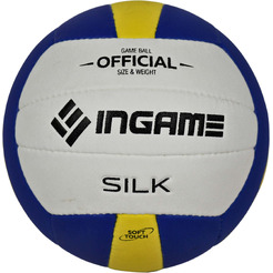 Мяч волейбольный Ingame Silk ING-225 (белый/синий/желтый)