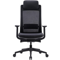 Кресло компьютерное SitZone E-VL002A сетка/ткань, черный, крестов. пластик