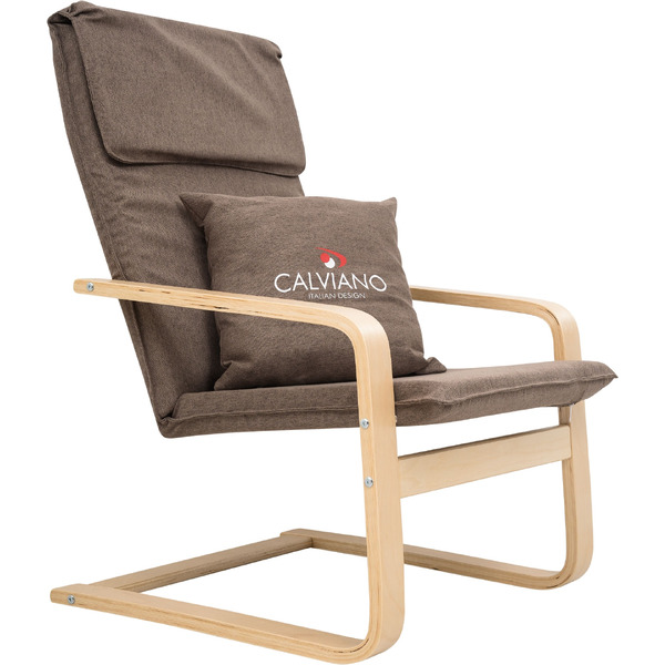 Кресло Calviano Soft 1 (коричневый)