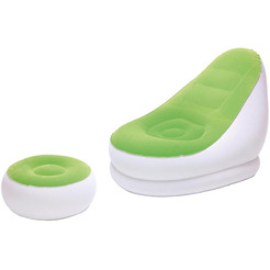 Надувное кресло с пуфиком Bestway Comfort Cruiser Inflate-A-Chair 75053 (зеленый)