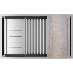 Кухонная мойка Paulmark Next-Multi Sink 74 Uni PM787445-BS (брашированная сталь)