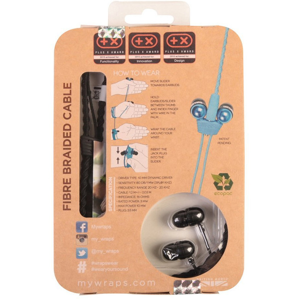 Наушники WRAPS WRAPSCBLK-V5