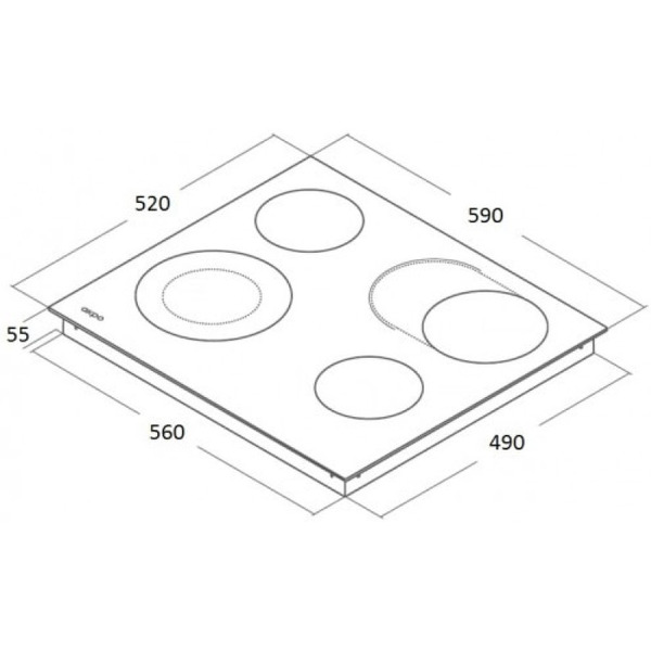 Варочная панель Akpo PKA 60 9218 BL