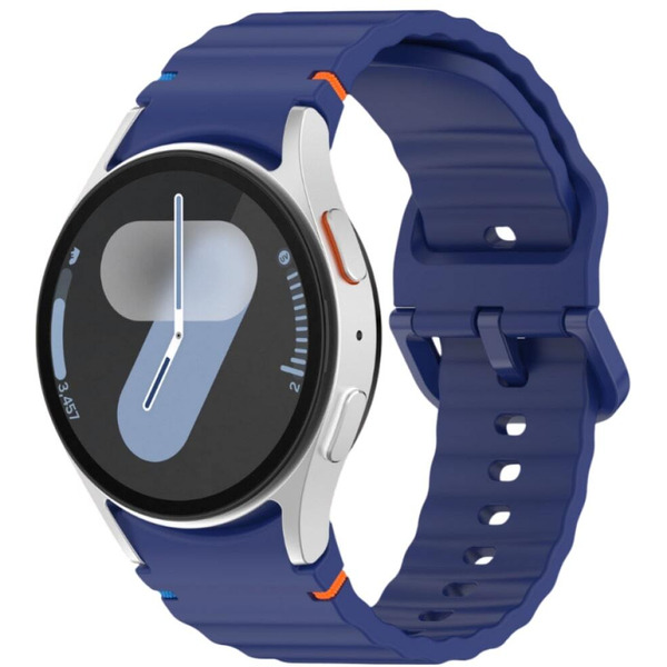 Ремешок Bingo Wave Stitching для SAMSUNG Galaxy Watch 4/5/6/7/FE (темно-синий)