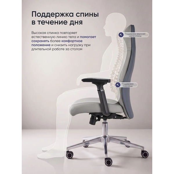 Офисное кресло myroo Office AVION A2513P-G (серый)