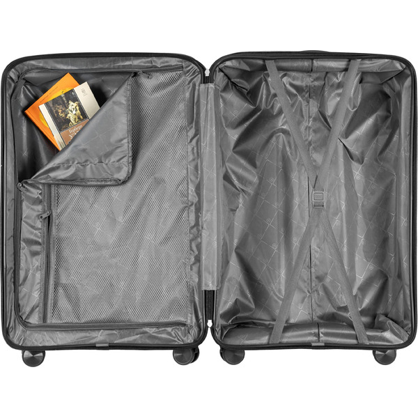 Чемодан DoubleW 088 (L, черный)