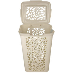 Корзина для белья с разделителем Полимербыт Leaves 60л 4348917
