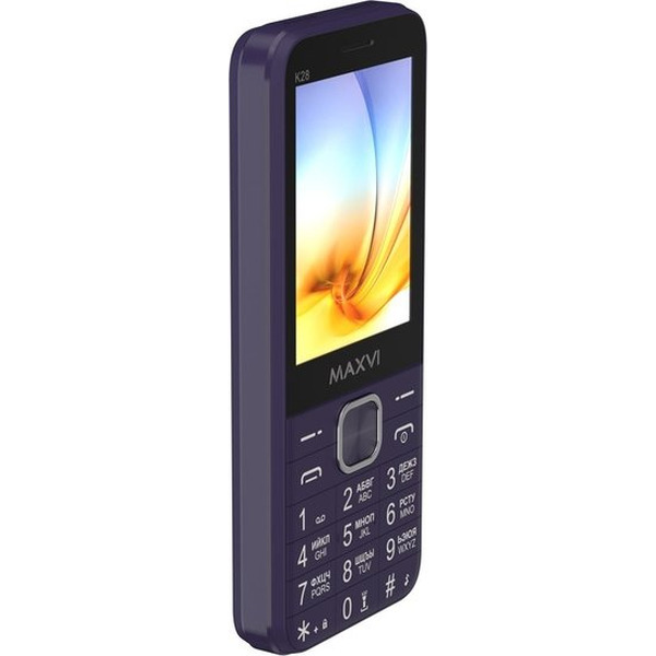 Кнопочный телефон Maxvi K28 (фиолетовый)