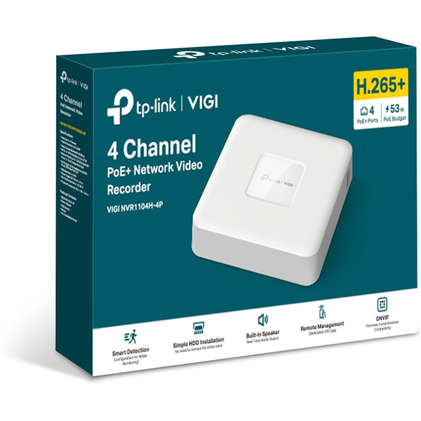Сетевой видеорегистратор TP-Link Vigi NVR1104H-4P
