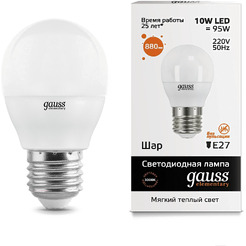 Светодиодная лампочка Gauss Elementary T100 E27 32 Вт 6500 K 63233