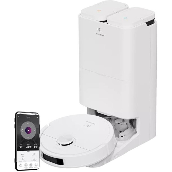 Робот-пылесос POLARIS PVCRAC 7790 WIFI IQ Home (Белый)