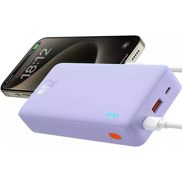 Внешний аккумулятор Baseus Airpow Fast Charge Power Bank 20W 20000mAh (сиреневый)