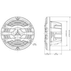 Автоакустика Kenwood KFC-1653MRW