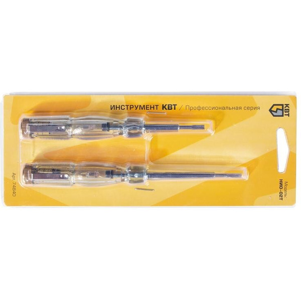 Набор индикаторных отверток КВТ НИО-02Т ПРОФИ